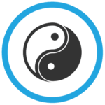 velvere-ikon ying og yang